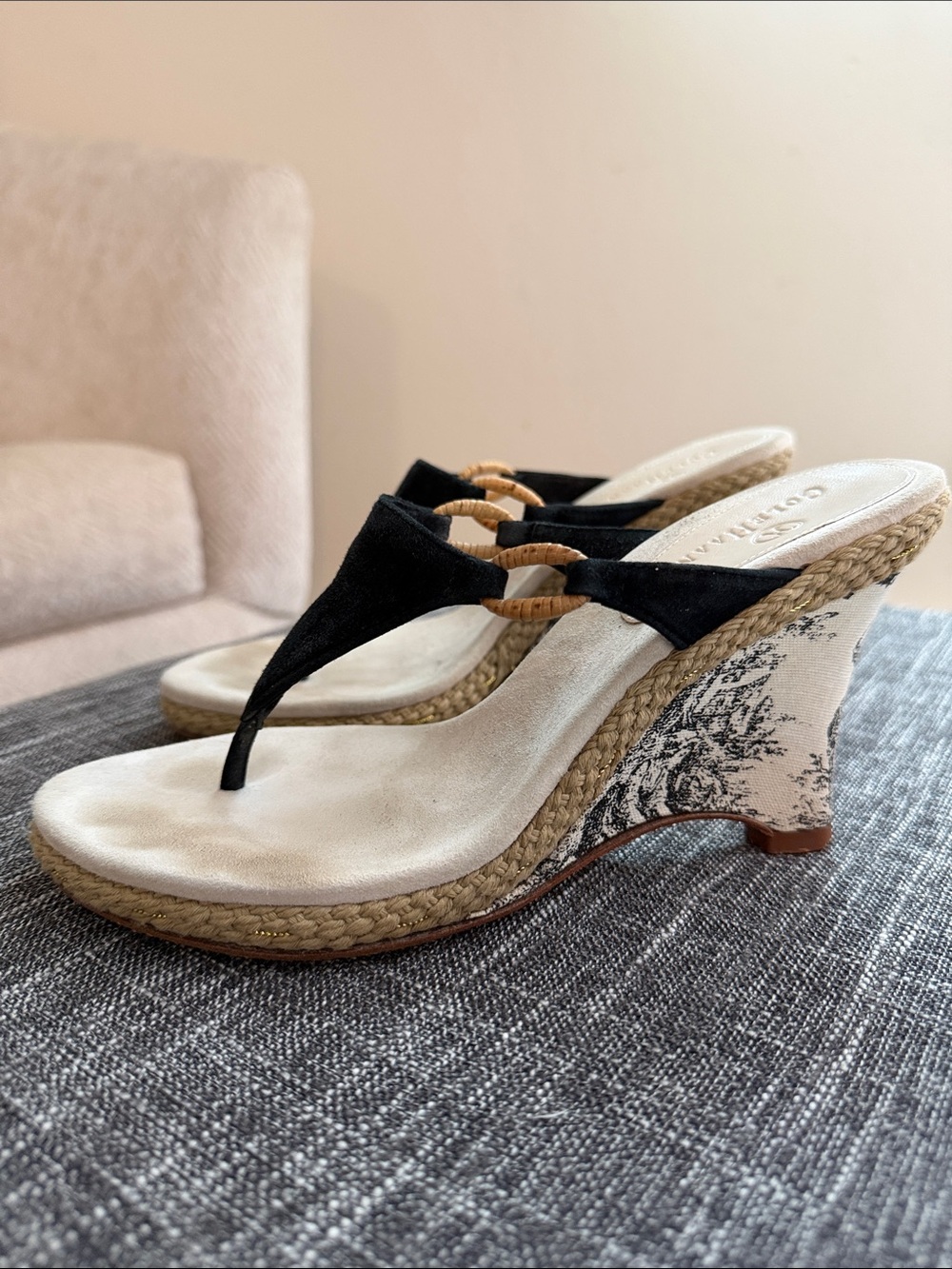 Cole Haan Thong Wedge Heels Size 6.5